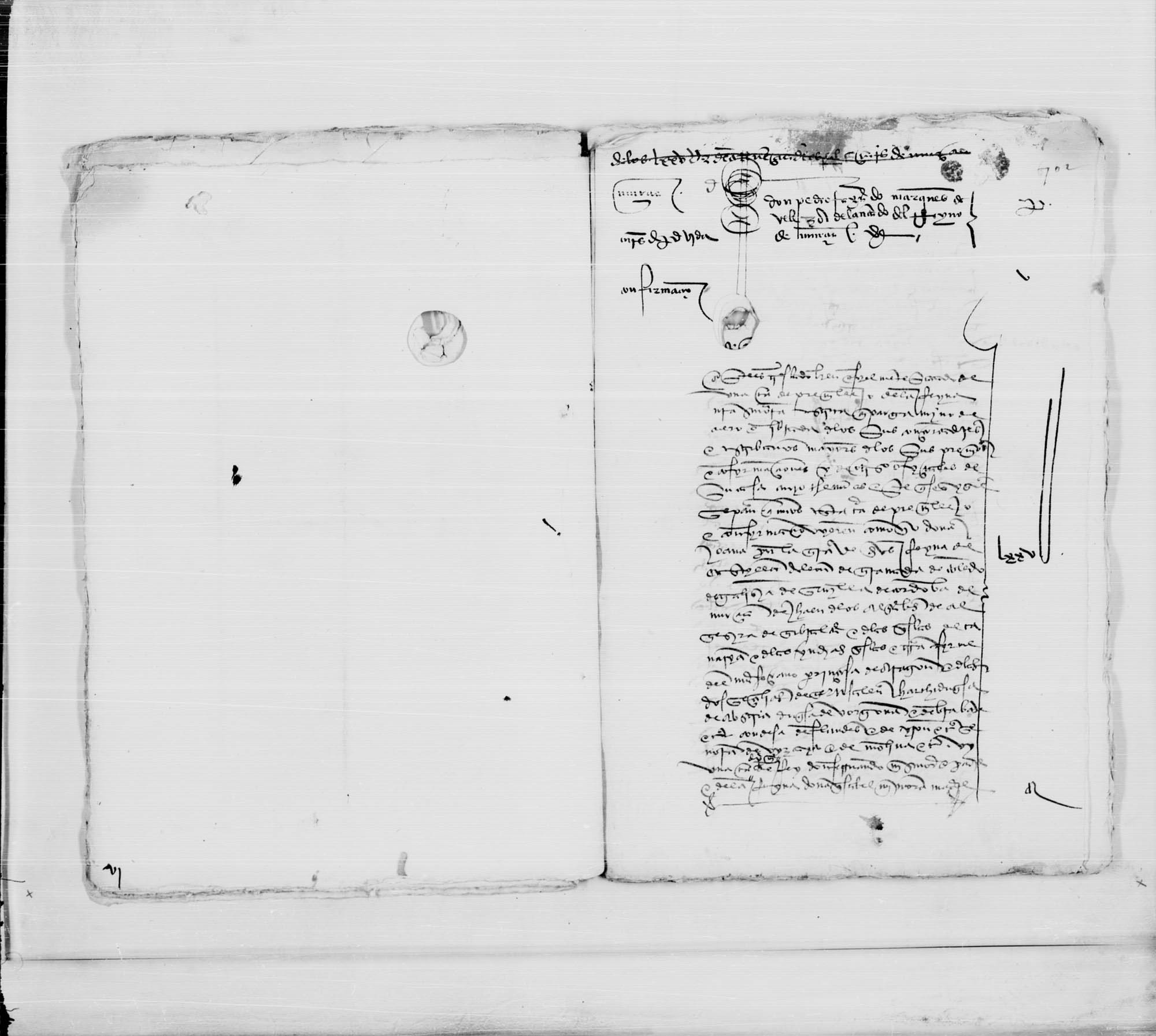 Carta de privilegio y confirmación de la reina doña Juana a don Pedro Fajardo, marqués de los Vélez, de la alcaidía y tenencia de los alcázares de Murcia.